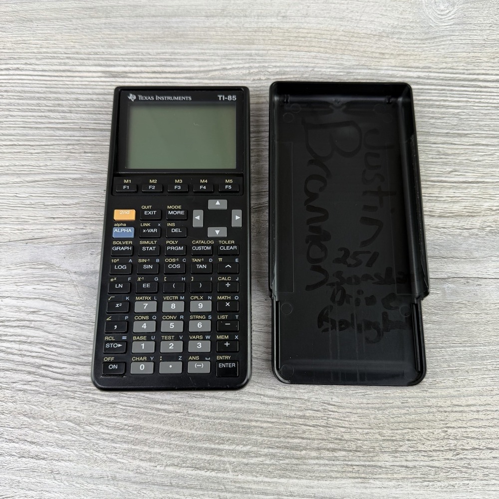 Texas Instruments TI-85 Graphing Calculator W/ Cover Tested & Working - Picture 12 of 15